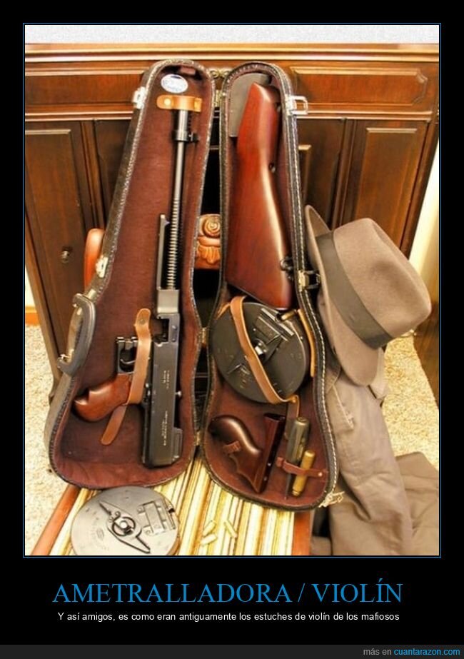 Mafia,armas,violin