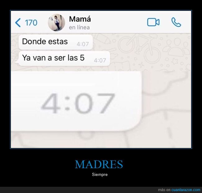 madre,hora,whatsapp,adelantarse