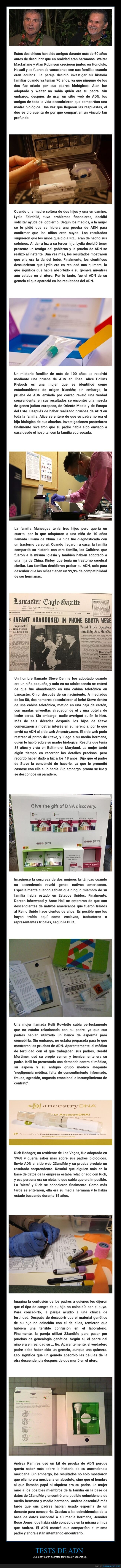test de adn,familia,sorpresas