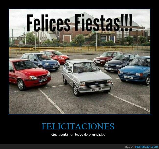 coches,felices fiestas,ford fiesta