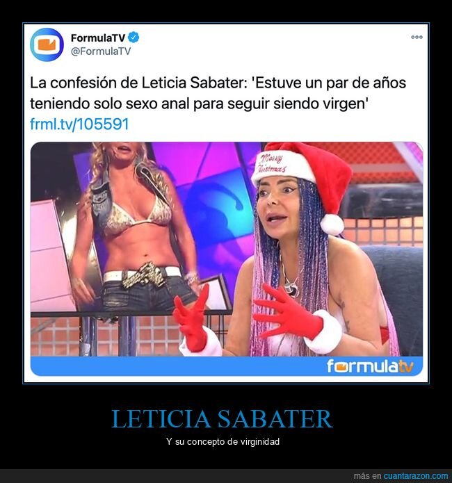 leticia sabater,virgen,wtf