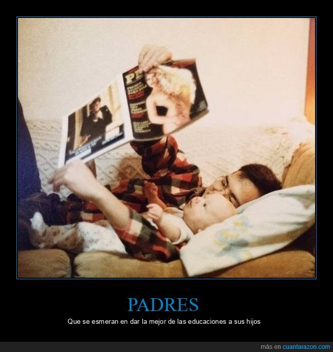 hijo,padre,padres del año,revista