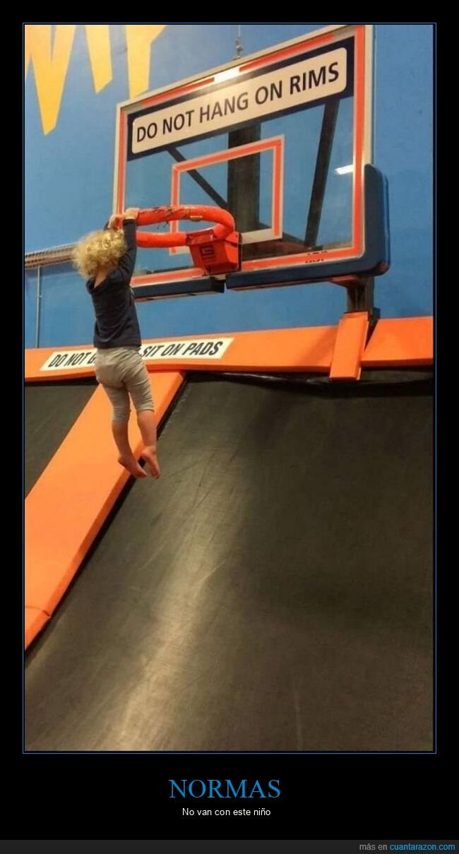 niño,colgado,aro,canasta,baloncesto,carteles,prohibición