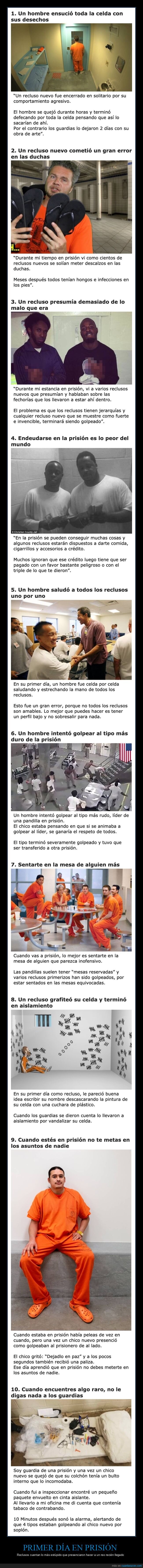 cárcel,primer día,fails