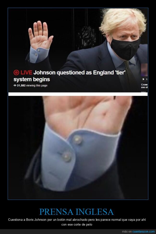 boris johnson,botón,fails,políticos