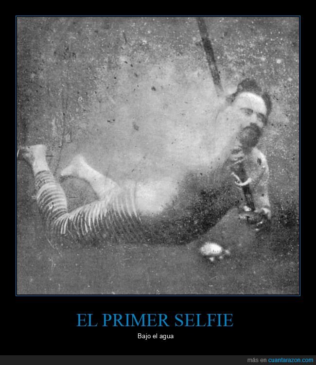 selfie,bajo el agua,retro