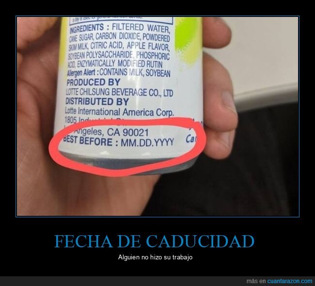 fecha de caducidad,fails