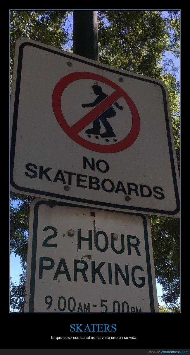 cartel,prohibición,skate,patines