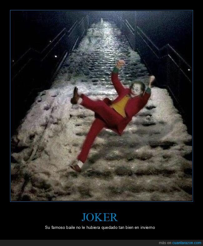 joker,escaleras,hielo