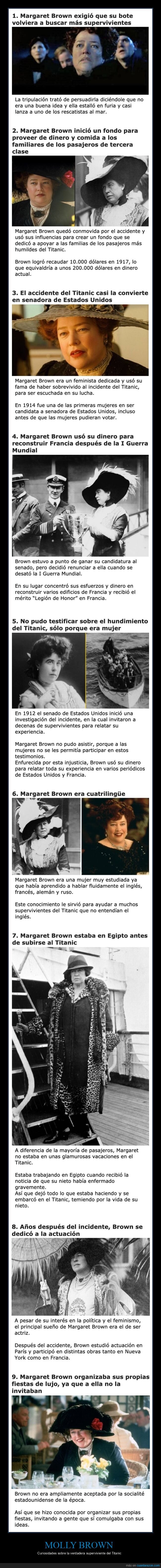 molly brown,superviviente,titanic,curiosidades
