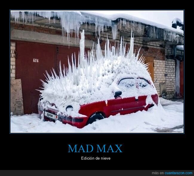 mad max,coche,nieve,wtf