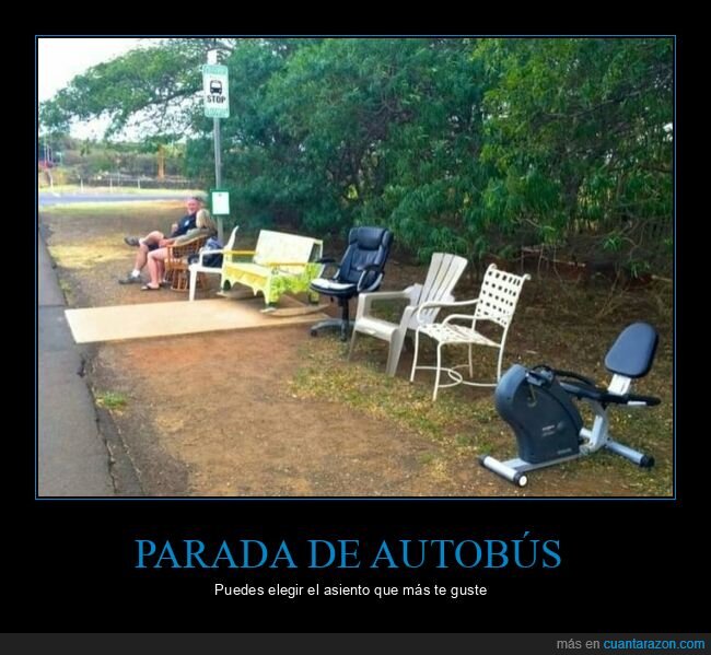 parada de autobús,sillas,asientos