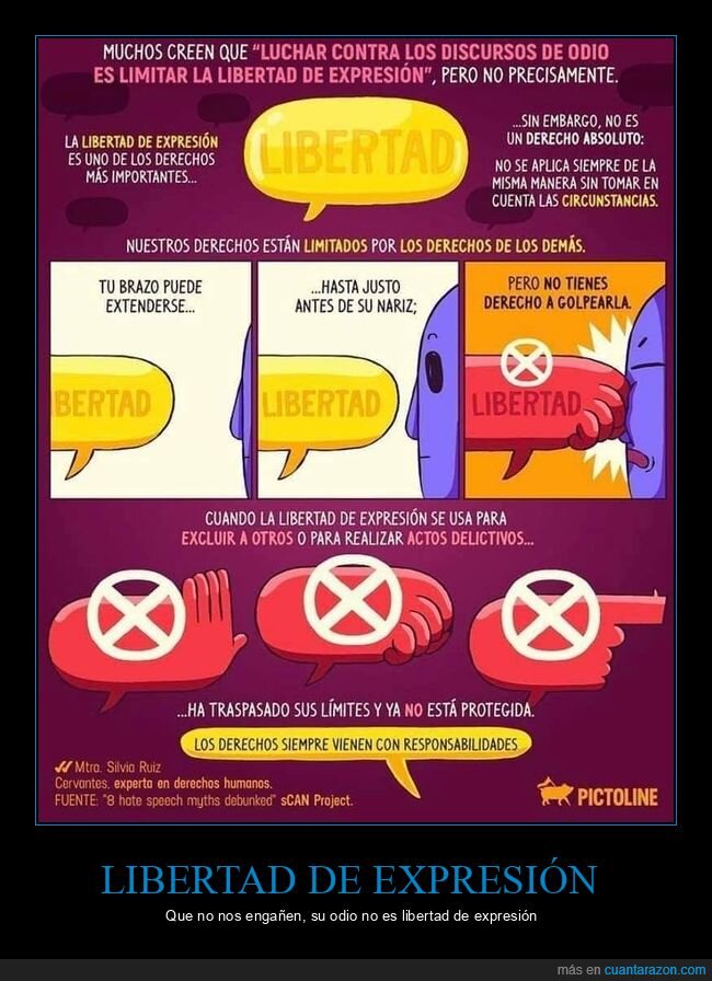 libertad de expresión,discursos de odio,derechos,responsabilidades