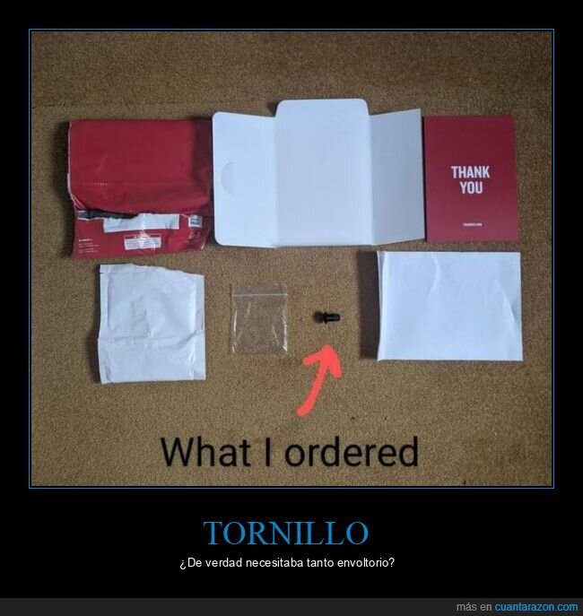 tornillo,envoltorios