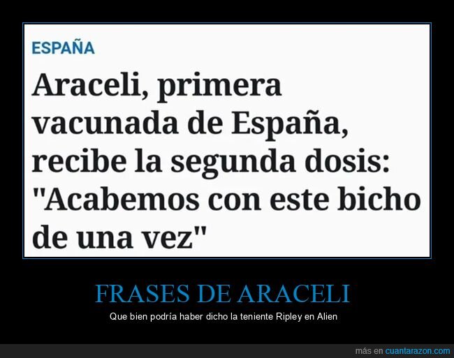 acabar,araceli,bicho,dosis,vacuna