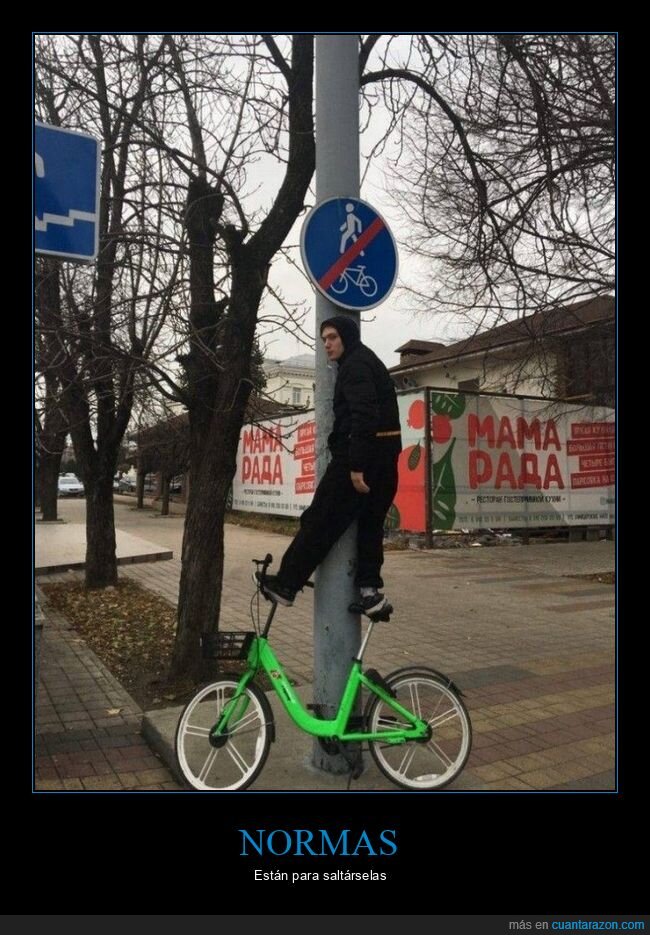 bicicleta,cartel,prohibición