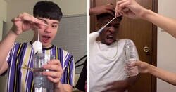 Enlace a Mostrando la reacción de los hombres al ver cómo funciona un tampón