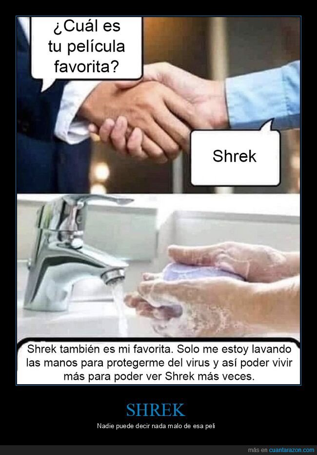 lavándose las manos,shrek