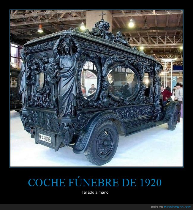 coche fúnebre,1920,tallado