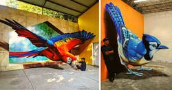 Enlace a Este artista mexicano crea ilusiones tridimensionales que dejan huella en las calles del mundo