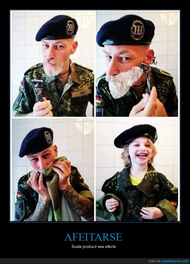 afeitarse,niño,barba