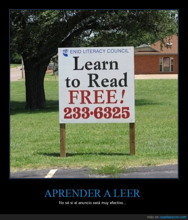 aprender,leer,carteles