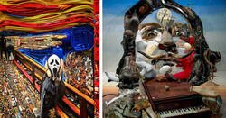 Enlace a Obras del artista que consigue convertir los desechos en verdaderas obras de arte en 3D