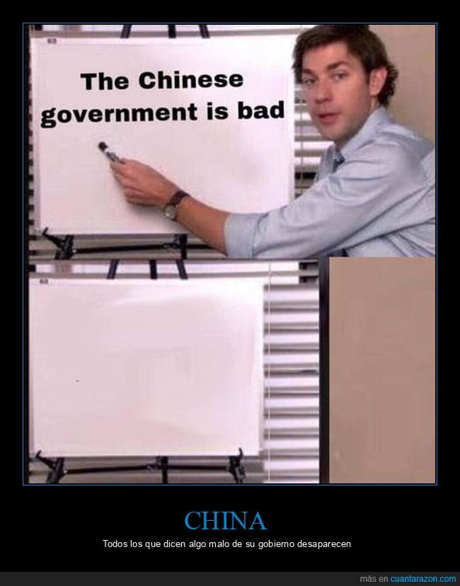 china,desaparecido,gobierno,malo,the office