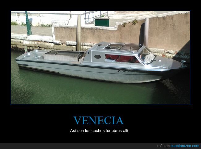 venecia,coche fúnebre,barco