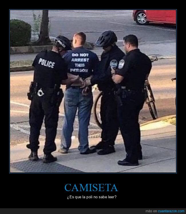 camiseta,policía,arrestar