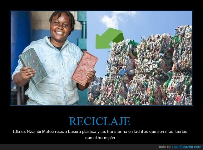 reciclaje,ladrillos,plástico