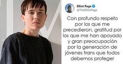 Enlace a Elliot Page es noticia por su primera entrevista desde que salió del armario como transgénero