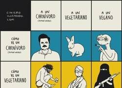 Enlace a Carnívoros VS Vegetarianos VS Veganos