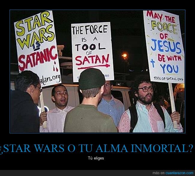 cristianos,star wars,wtf