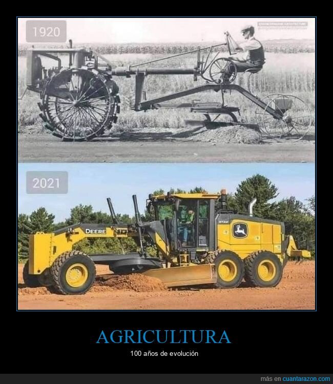 maquinaria,agricultura,antes,ahora