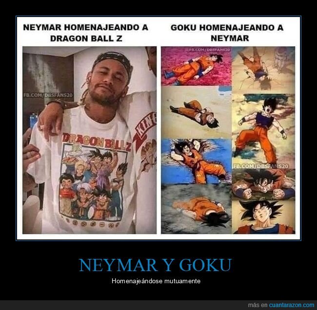neymar,goku,homenaje,camiseta,dragon ball
