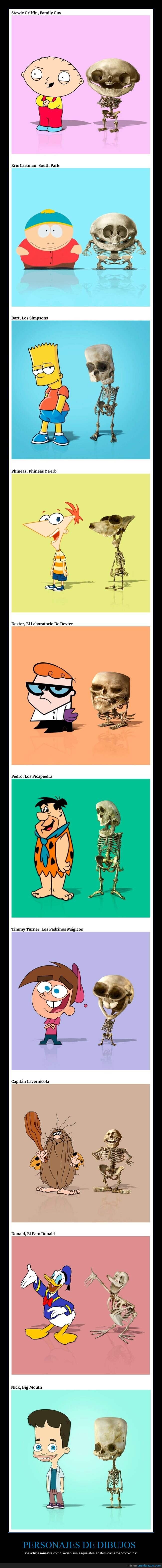 personajes,esqueletos