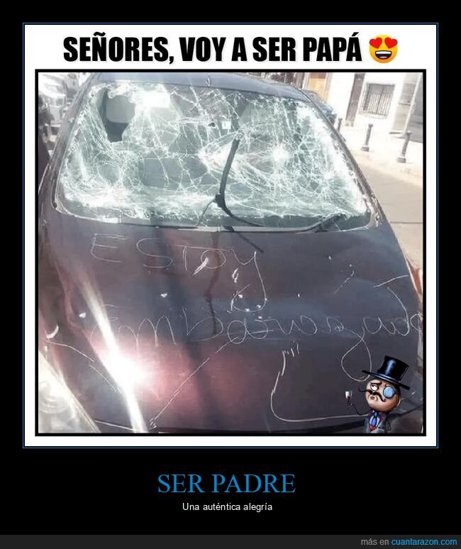 coches,embarazada,padre,wtf