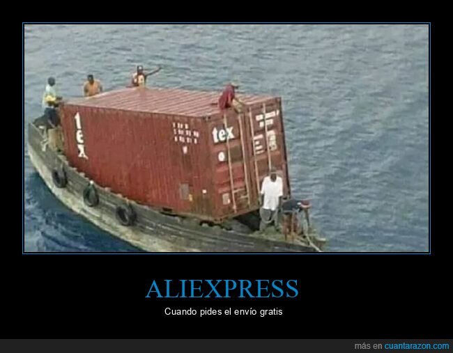 aliexpress,barco,contenedor,envío gratis
