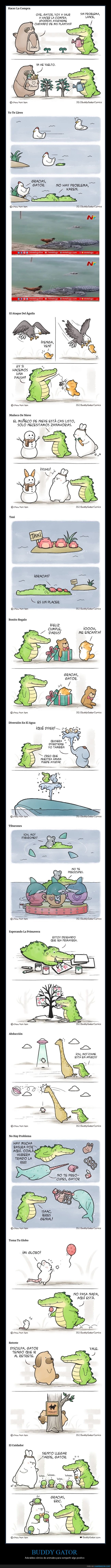buddy gator,aligator,cómics