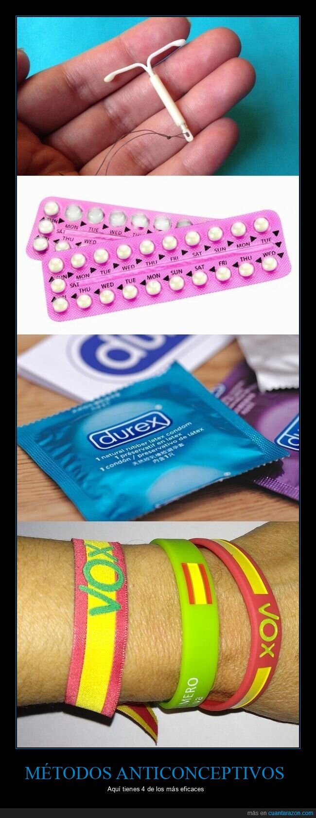 pulsera,vox,condones,anticonceptivos