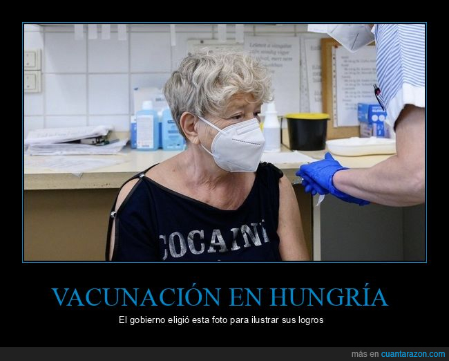 vacunación,hungría,señora,camiseta,wtf