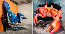 Enlace a Artista creó estas impresionantes obras en 3D que engañarán tus sentidos