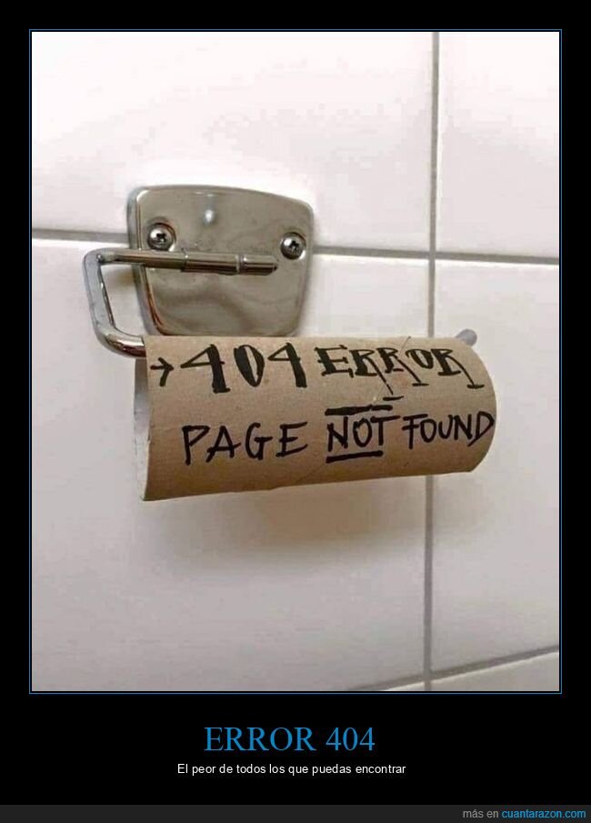 error 404,papel higiénico