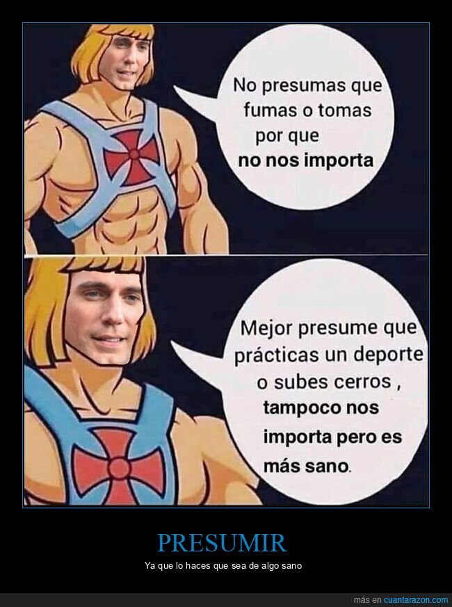 he man,presumir