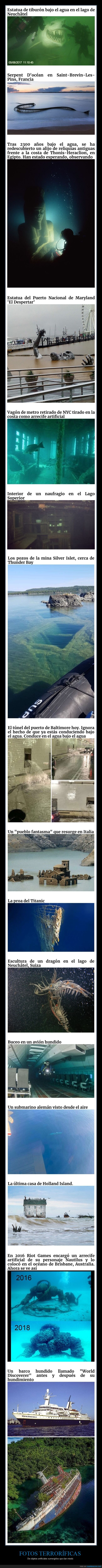 objetos hundidos,agua