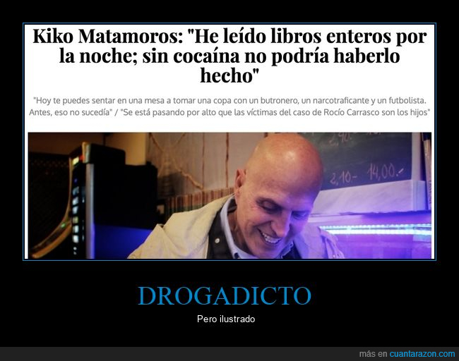 coca,kiko matamoros,leer,libros