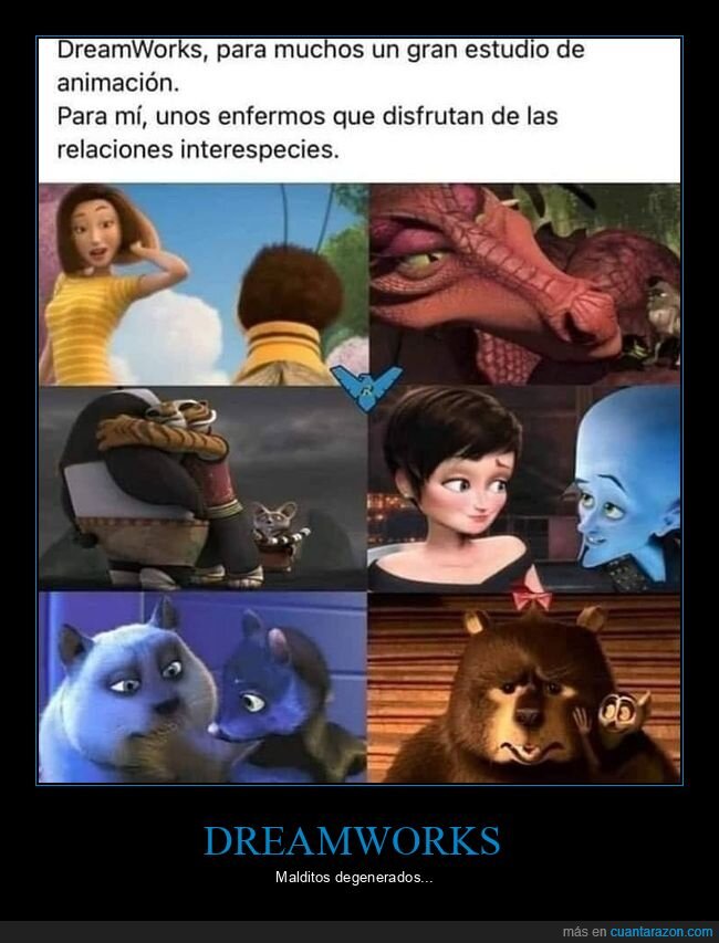 dreamworks,interespecie,relaciones