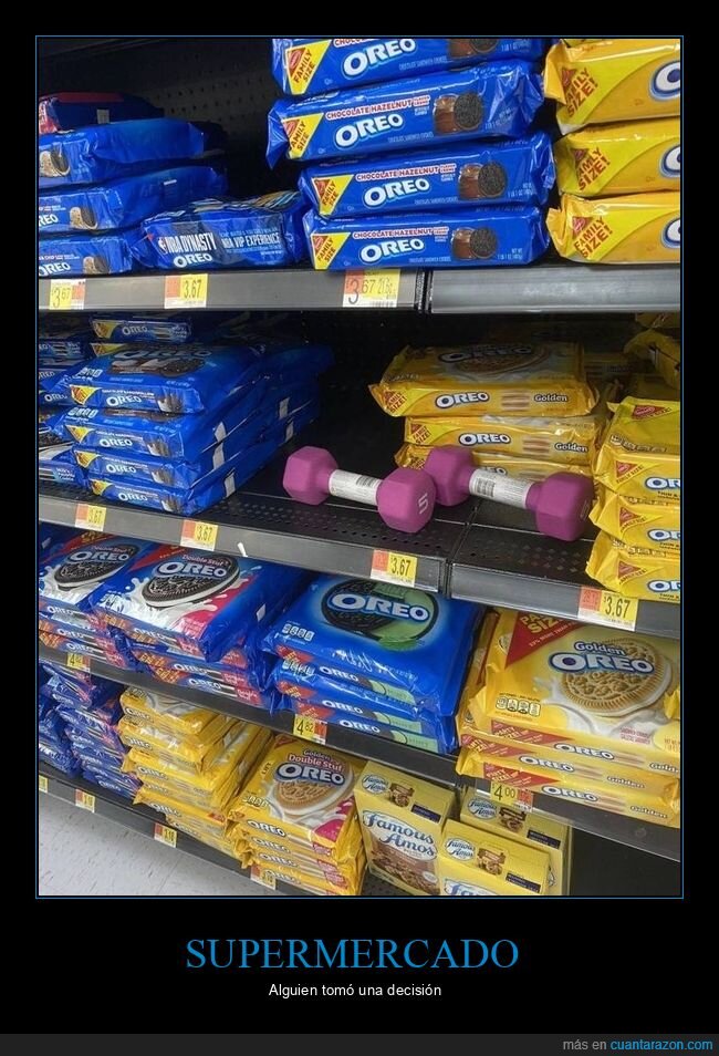 oreo,pesas,supermercado