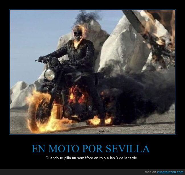 moto,sevilla,semáforo,ghost rider